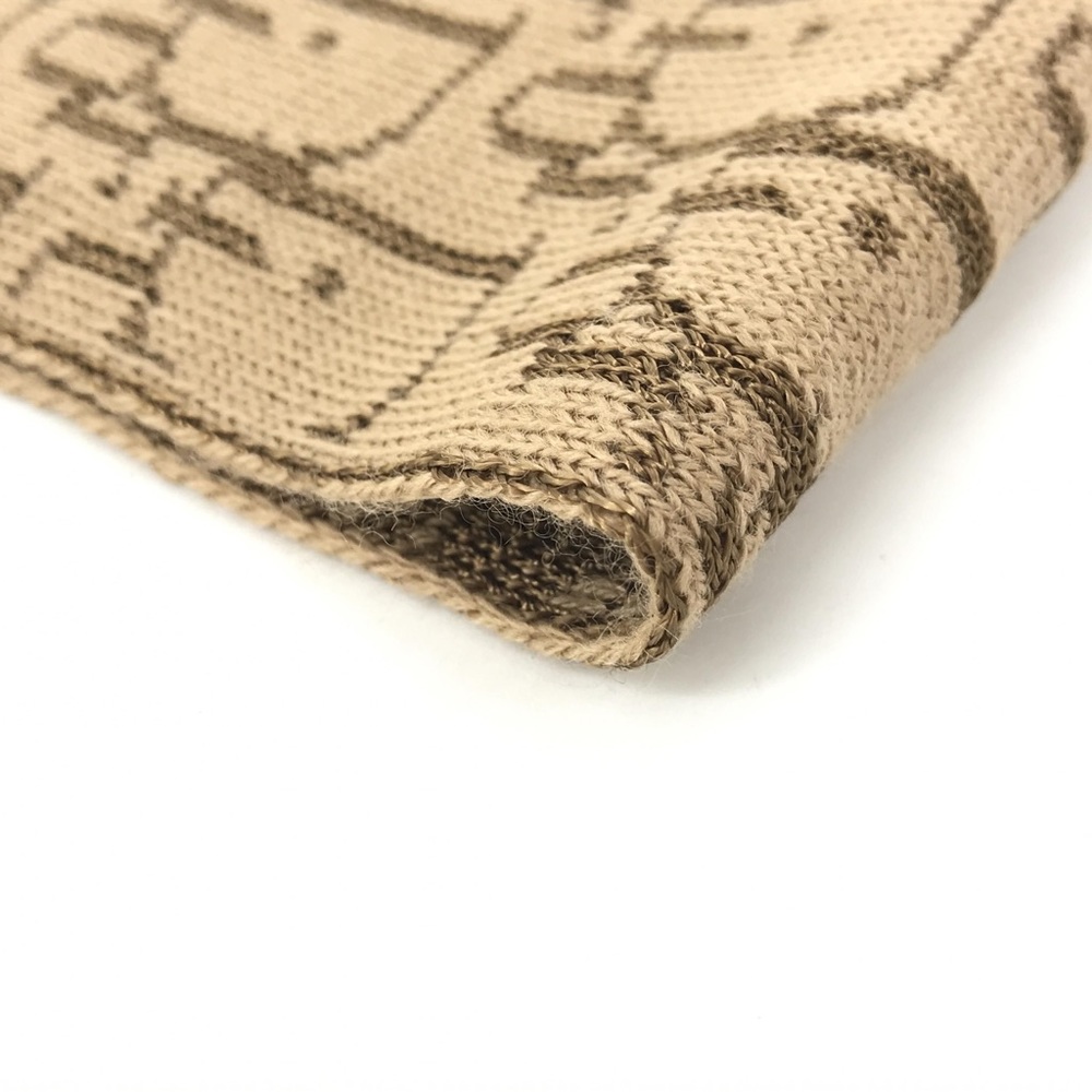 Dior Tan Scarf with Red and Yellow Accents - Picture 2 of 9